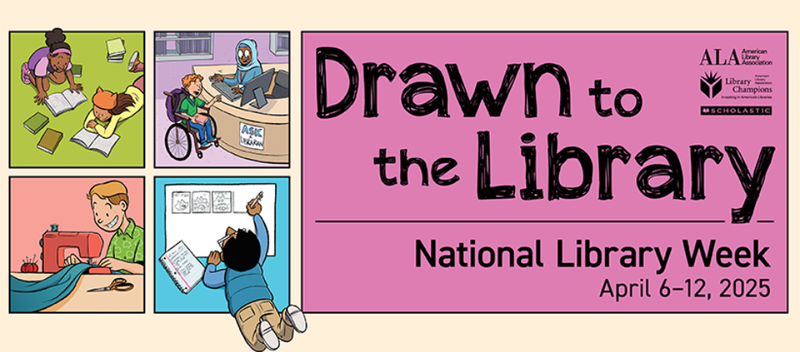Library Week - Drawn to the Library